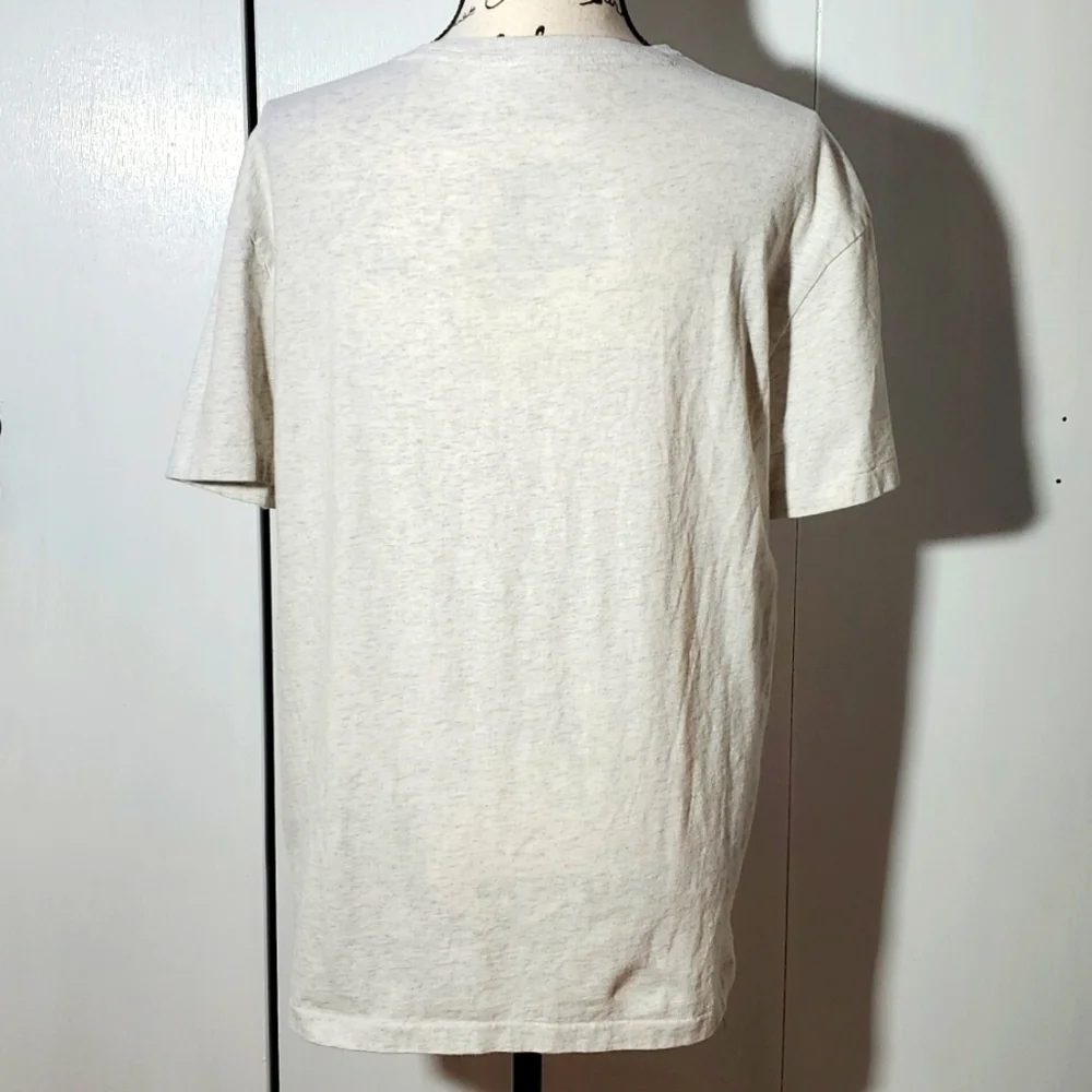 Polo Ralph Lauren| Mens Light Gray Classic Fit Vneck Short Sleeve Shirt Sz. M